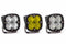 BD Squadron Pro Light Pods: (Each / Clear / Work-Scene Beam / White Body / Flush Mount)