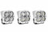 BD Squadron Pro Light Pods: (Each / Clear / Driving Combo Beam / White Body / Flush Mount)