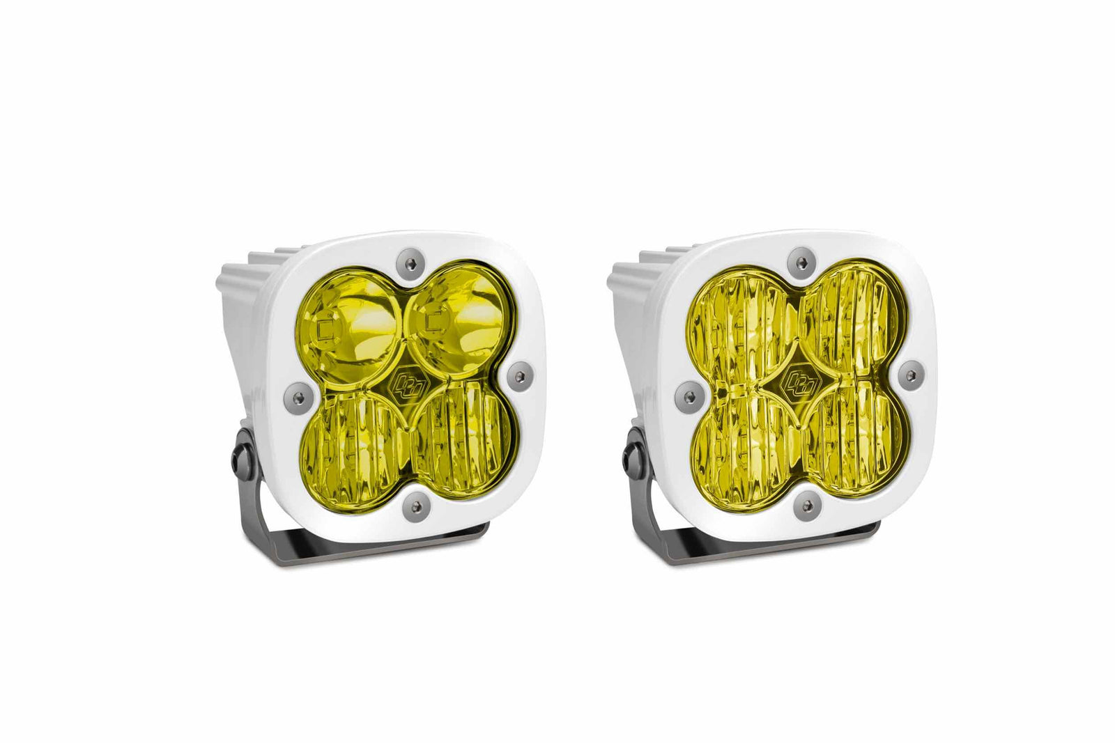 BD Squadron Pro Light Pods: (Each / Clear / Driving Combo Beam / White Body / Flush Mount)