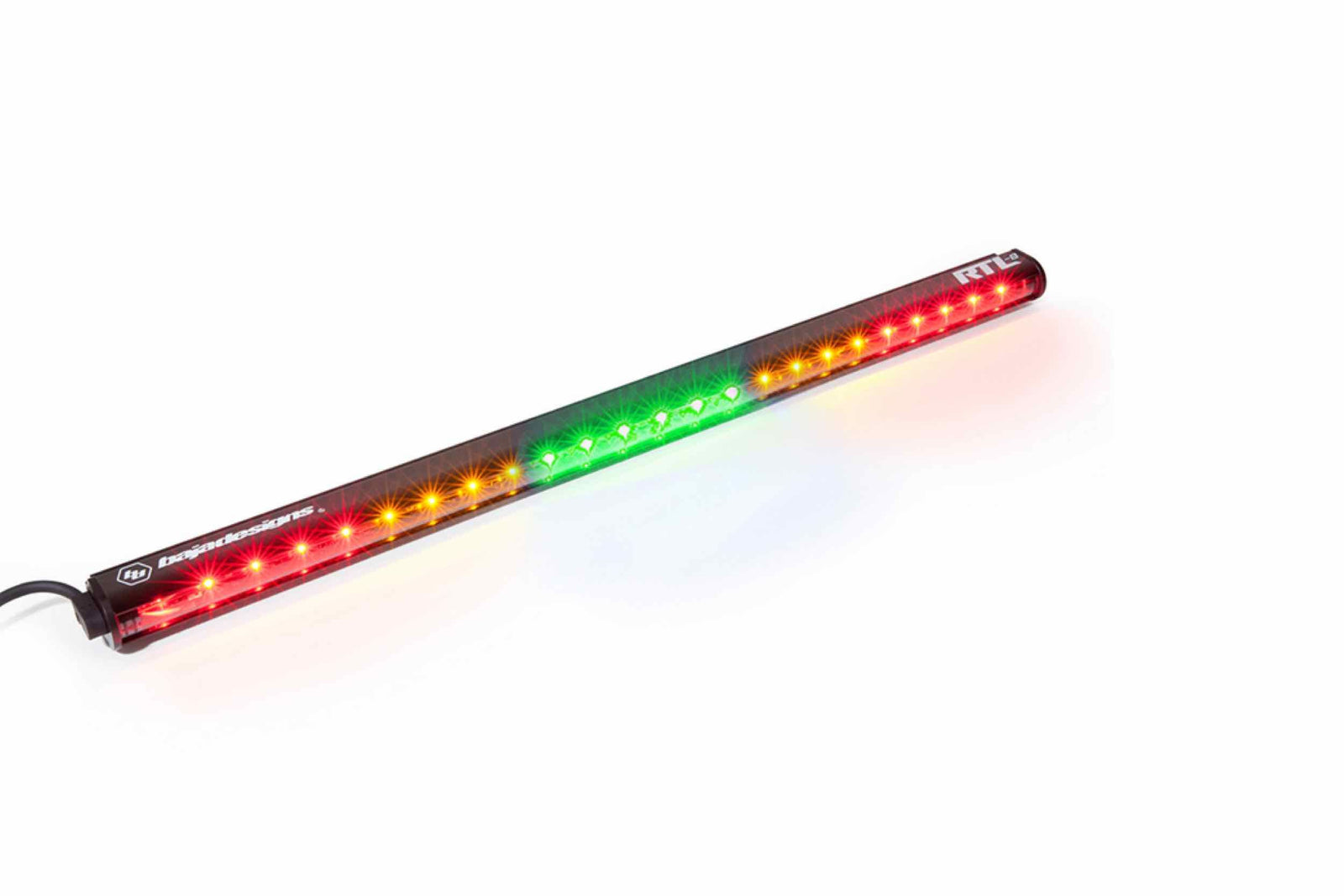 BD RTL Light Bar: (Each / 6in Mini / Red / With Lic Plate Light)
