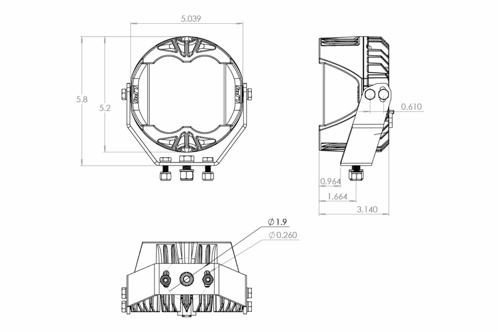 BD LP4 Pro LED Pod: (Each / Amber / Combo Beam)