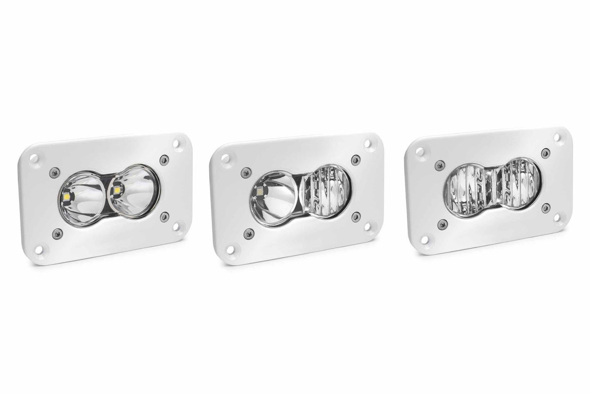 BD S2 Pro LED Work Light: (Each / White / Spot Beam / Flush Mount)