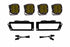 BD LED Fog Kit: Dodge Ram (Horizontal Fogs) (Amber / Squadron SAE)