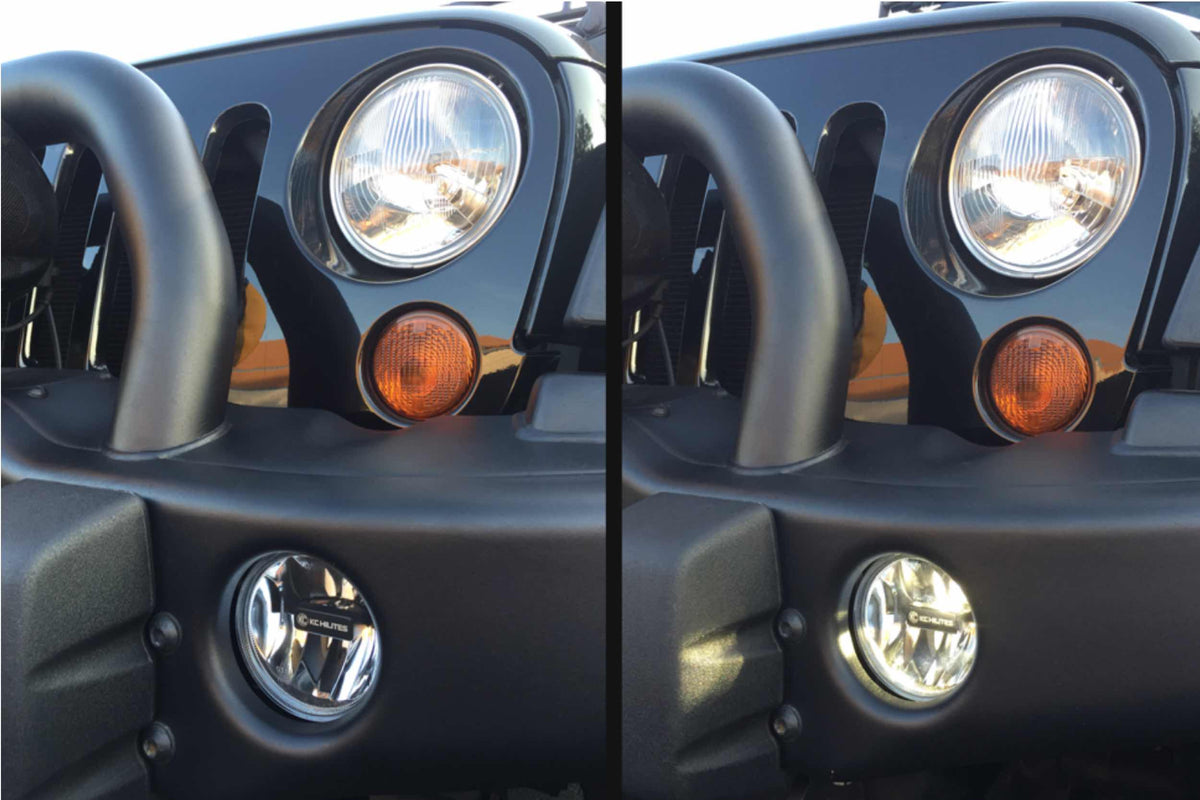 Gravity G4 Fogs: Wrangler JK (10-18) (Set / White)