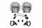 KC Gravity G4 Fogs: Wrangler JL (19+) (Set / White / Steel Bumper)