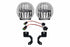 KC Gravity G4 Fogs: Wrangler JL (19+) (Set / White / Steel Bumper)