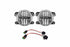 KC Gravity G4 Fogs: Wrangler JL (19+) (Set / White / Steel Bumper)