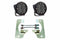 BD LED Fog Kit: Jeep JL Sahara (19+) (White / Squadron Pro)