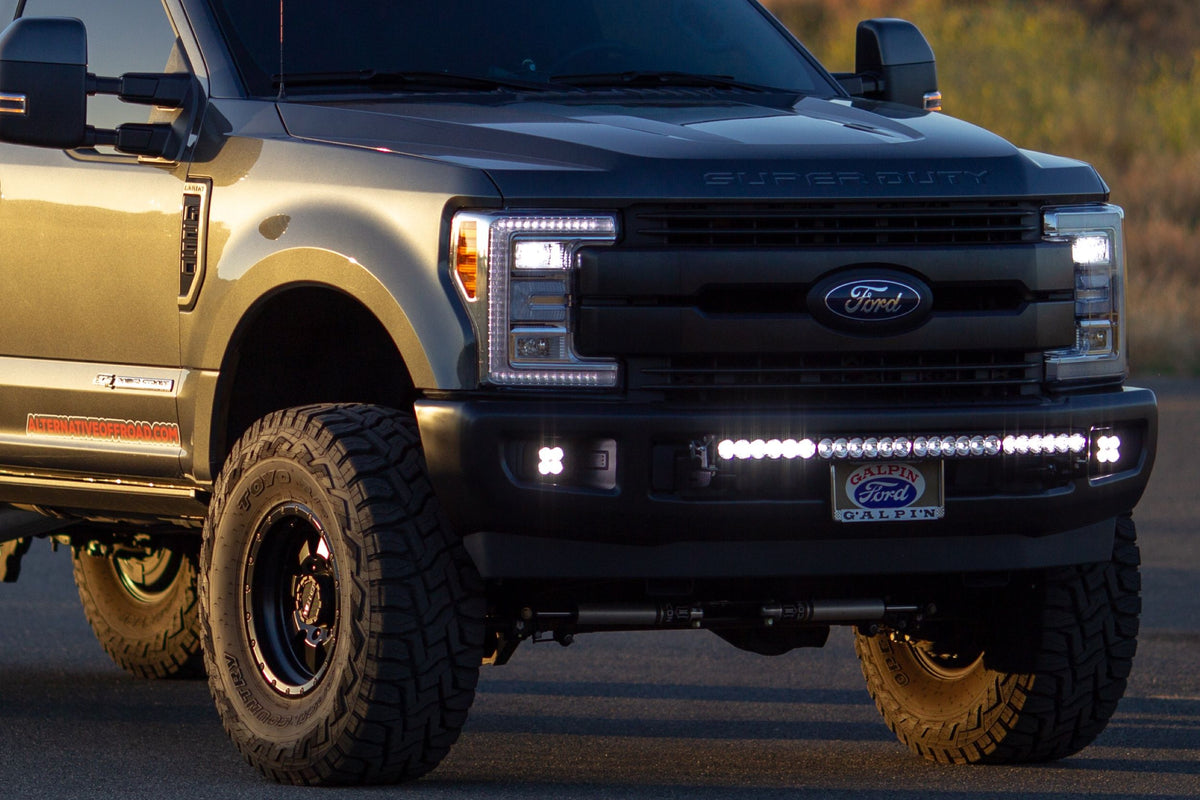 BD LED Fog Kit: F150 (15-20) & Super Duty (17-20) (Clear / Squadron SAE)