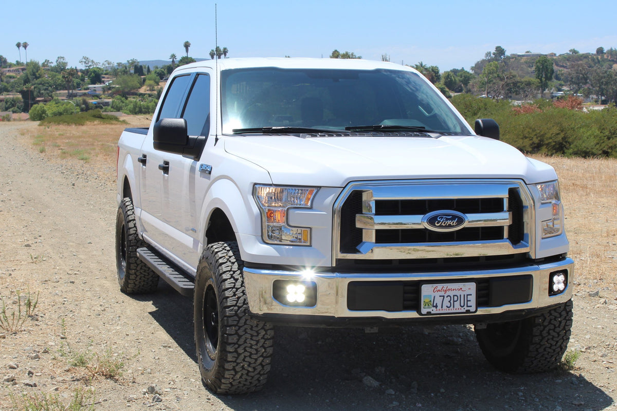 BD LED Fog Kit: F150 (15-20) & Super Duty (17-20) (Clear / Squadron SAE)