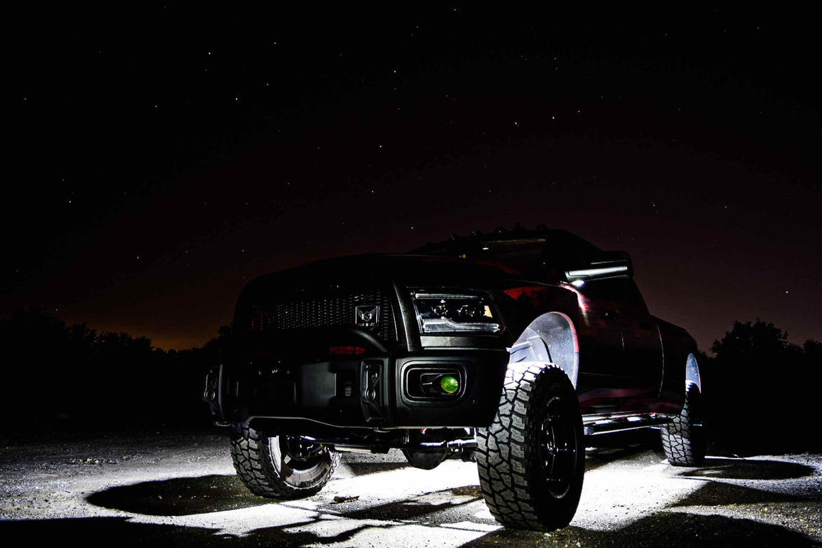BD LED Rock Light System: (4 pcs / White)