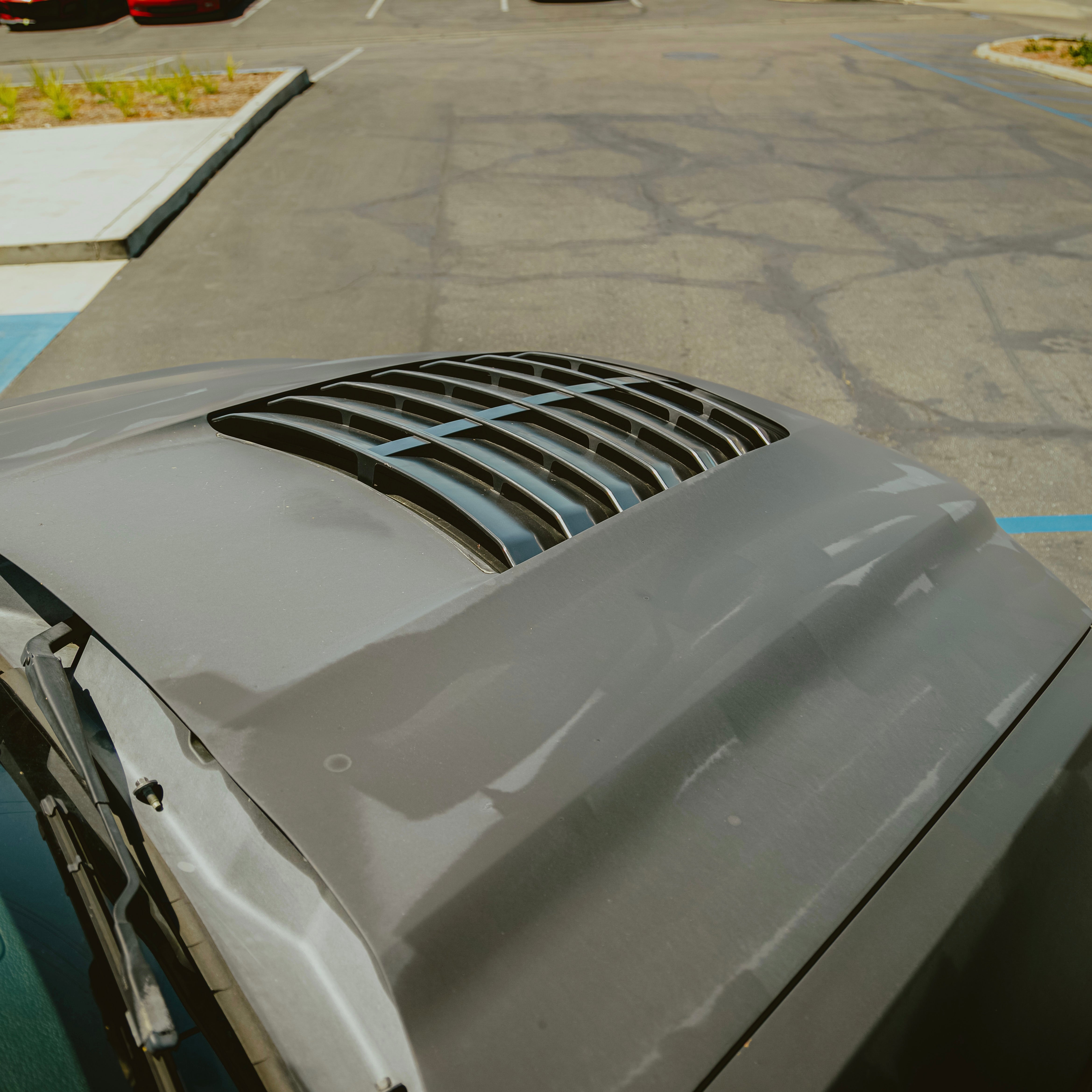 2010-2014 Ford Mustang S197 GT500,GT,V6 GT500 Style Hood Aluminum Black Finish - Legends Auto Parts