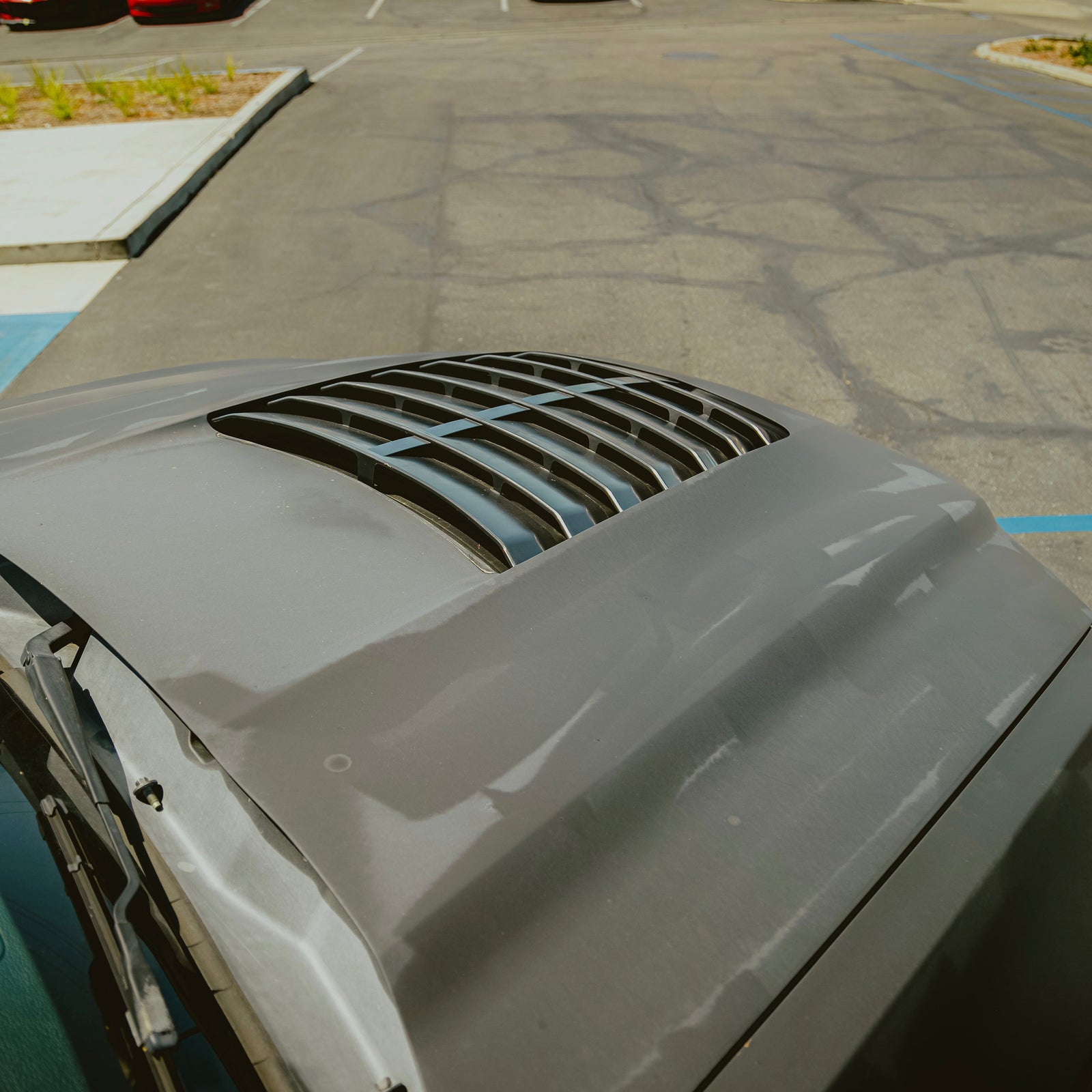 2010-2014 Ford Mustang S197 GT500,GT,V6 GT500 Style Hood Aluminum Black Finish - Legends Auto Parts