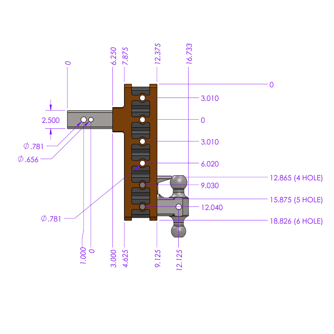 GEN-Y Hitch Mega-Duty 32k Drop Hitch (2.5