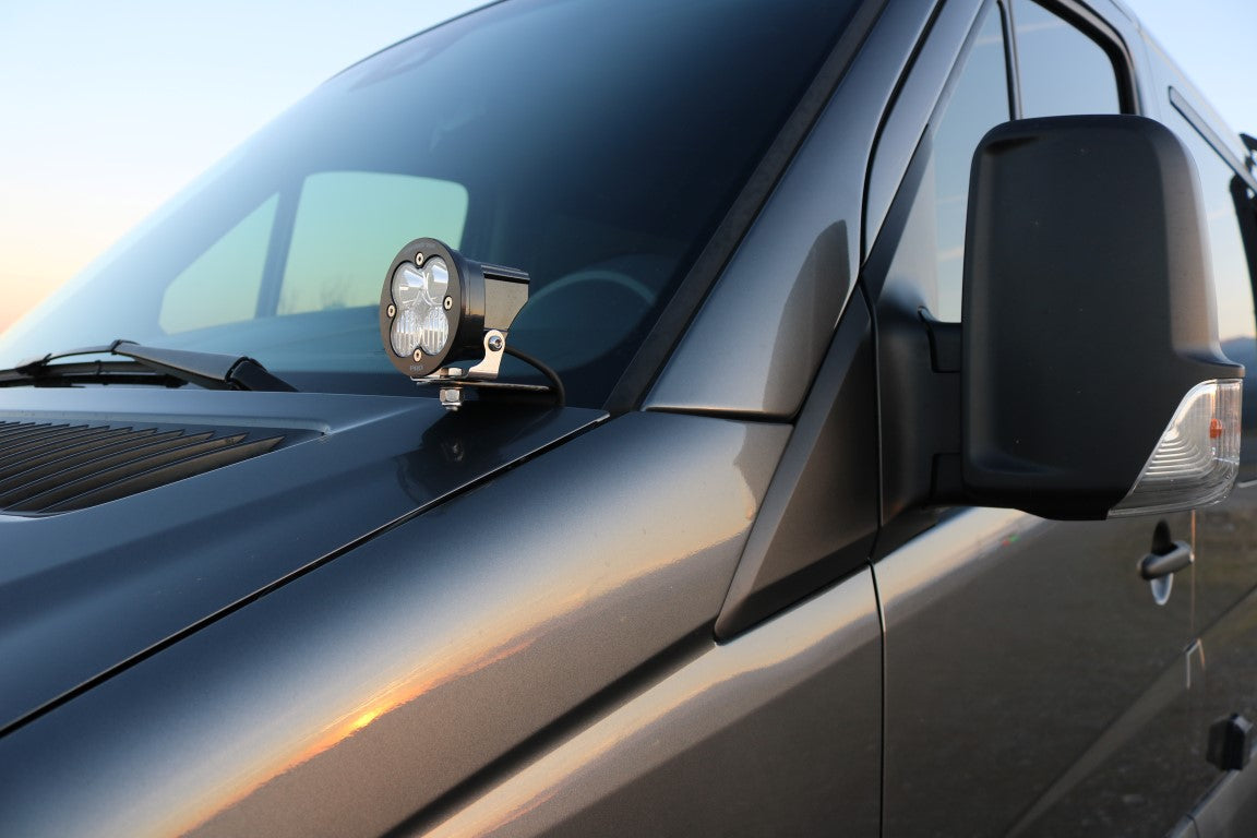 Hoodline Light Pod Mounts Sprinter (pair) Sprinter 2500/3500/3500XD (2010-2018) Van Compass