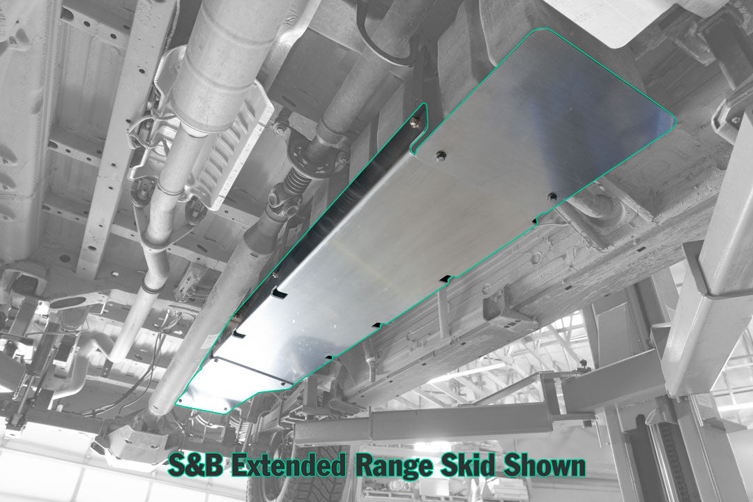 Fuel Tank Skid Plate Specific To S&b Extended Range 45 Or 47 Gal Sprinter 2500/3500/3500XD (2019-Up) Van Compass
