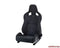 RECARO Sportster CS Reclineable Seat - Vinyl Black | Suede Blue w/Blue Logo - Legends Auto Parts