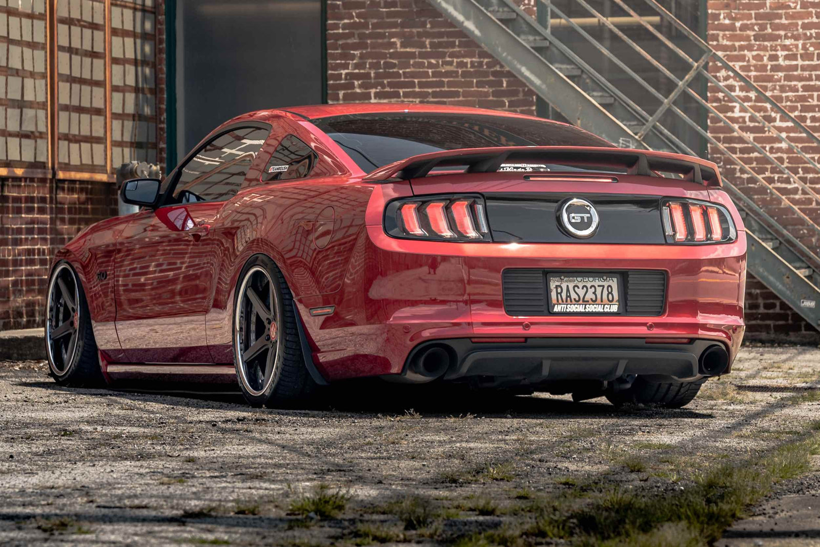 XB LED Tail Lights: Ford Mustang (10-12 / Red Lens / Set)