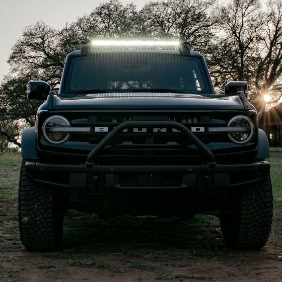 2021-2024 Bronco RIGID Roof Rack Light Kit with a SR Spot/Flood Combo Bar Included - Legends Auto Parts