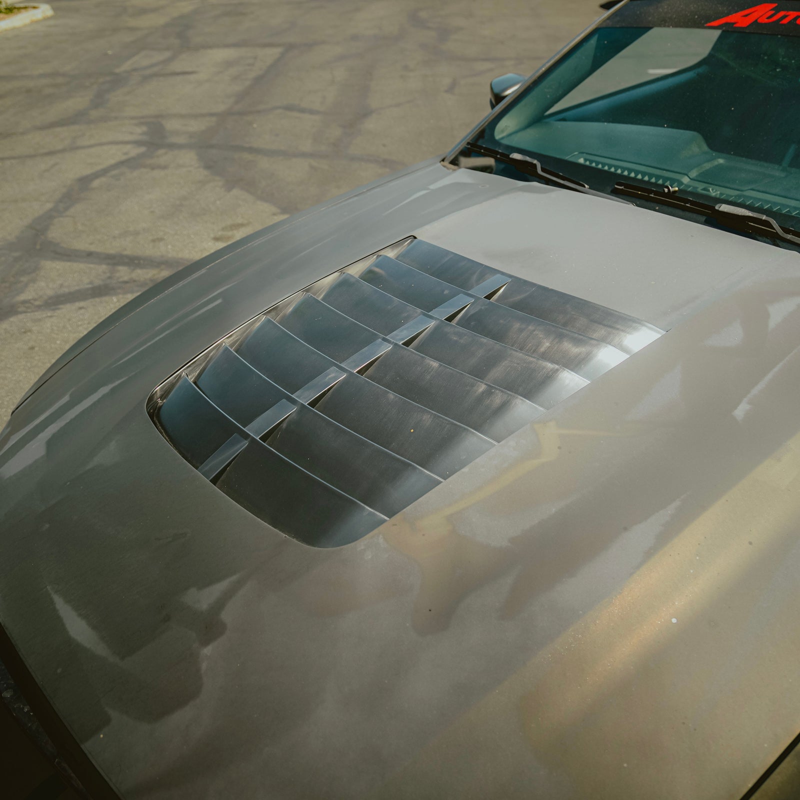 2010-2014 Ford Mustang S197 GT500,GT,V6 GT500 Style Hood Aluminum Black Finish - Legends Auto Parts