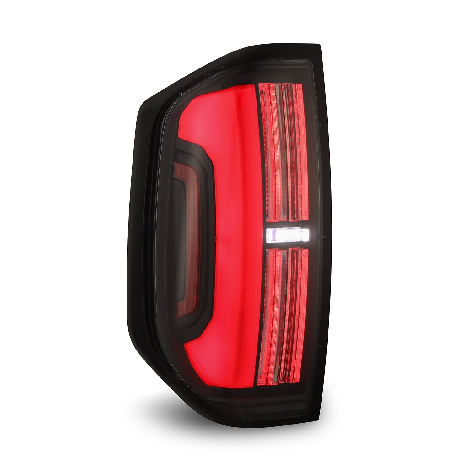 14-21 Toyota Tundra Nova-Series Prismatic LED Tail Lights Black Red | AlphaRex