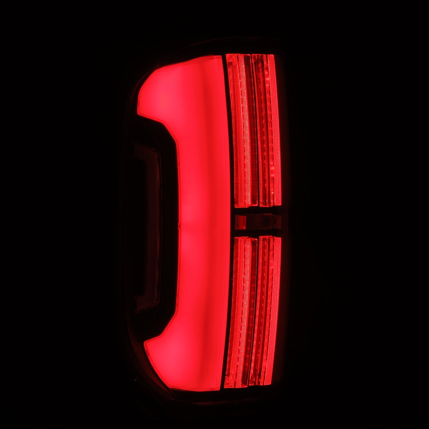 14-21 Toyota Tundra Nova-Series Prismatic LED Tail Lights Black Red | AlphaRex