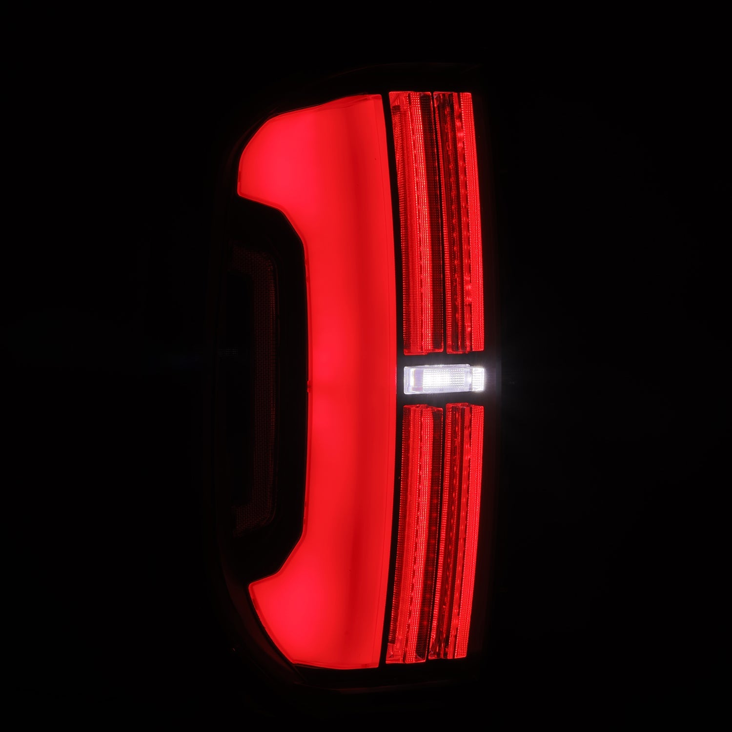 14-21 Toyota Tundra Nova-Series Prismatic LED Tail Lights Black Red | AlphaRex