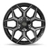 4PLAY 4P06 Wheels - Gloss Black Brushed with Tinted Clear