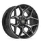4PLAY 4P06 Wheels - Gloss Black Brushed with Tinted Clear