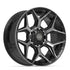 4PLAY 4P06 Wheels - Gloss Black Brushed with Tinted Clear