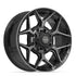 4PLAY 4P06 Wheels - Gloss Black Brushed with Tinted Clear