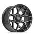 4PLAY 4P06 Wheels - Gloss Black Brushed with Tinted Clear