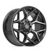 4PLAY 4P06 Wheels - Gloss Black Brushed with Tinted Clear