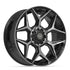 4PLAY 4P06 Wheels - Gloss Black Brushed with Tinted Clear