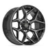 4PLAY 4P06 Wheels - Gloss Black Brushed with Tinted Clear