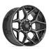 4PLAY 4P06 Wheels - Gloss Black Brushed with Tinted Clear