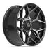 4PLAY 4P06 Wheels - Gloss Black Brushed with Tinted Clear