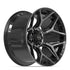 4PLAY 4P06 Wheels - Gloss Black Brushed with Tinted Clear