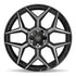 4PLAY 4P06 Wheels - Gloss Black Brushed with Tinted Clear