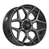 4PLAY 4P06 Wheels - Gloss Black Brushed with Tinted Clear