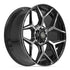 4PLAY 4P06 Wheels - Gloss Black Brushed with Tinted Clear