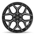 4PLAY 4P06 Wheels - Gloss Black Brushed with Tinted Clear