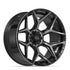 4PLAY 4P06 Wheels - Gloss Black Brushed with Tinted Clear