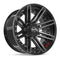 4PLAY 4P08 Wheels - Gloss Black Brushed with Tinted Clear