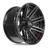 4PLAY 4P08 Wheels - Gloss Black Brushed with Tinted Clear