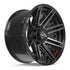 4PLAY 4P08 Wheels - Gloss Black Brushed with Tinted Clear