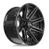 4PLAY 4P08 Wheels - Gloss Black Brushed with Tinted Clear
