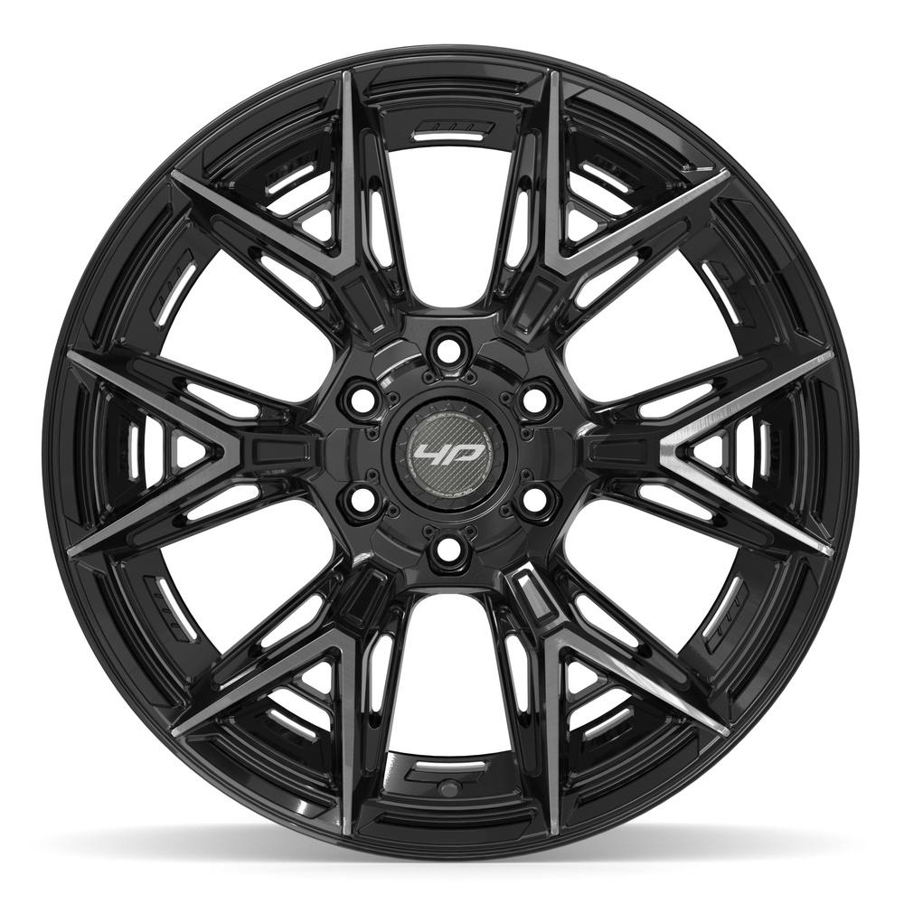 4PLAY 4P40 Wheels - Gloss Black Brushed with Tinted Clear