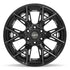 4PLAY 4P40 Wheels - Gloss Black Brushed with Tinted Clear