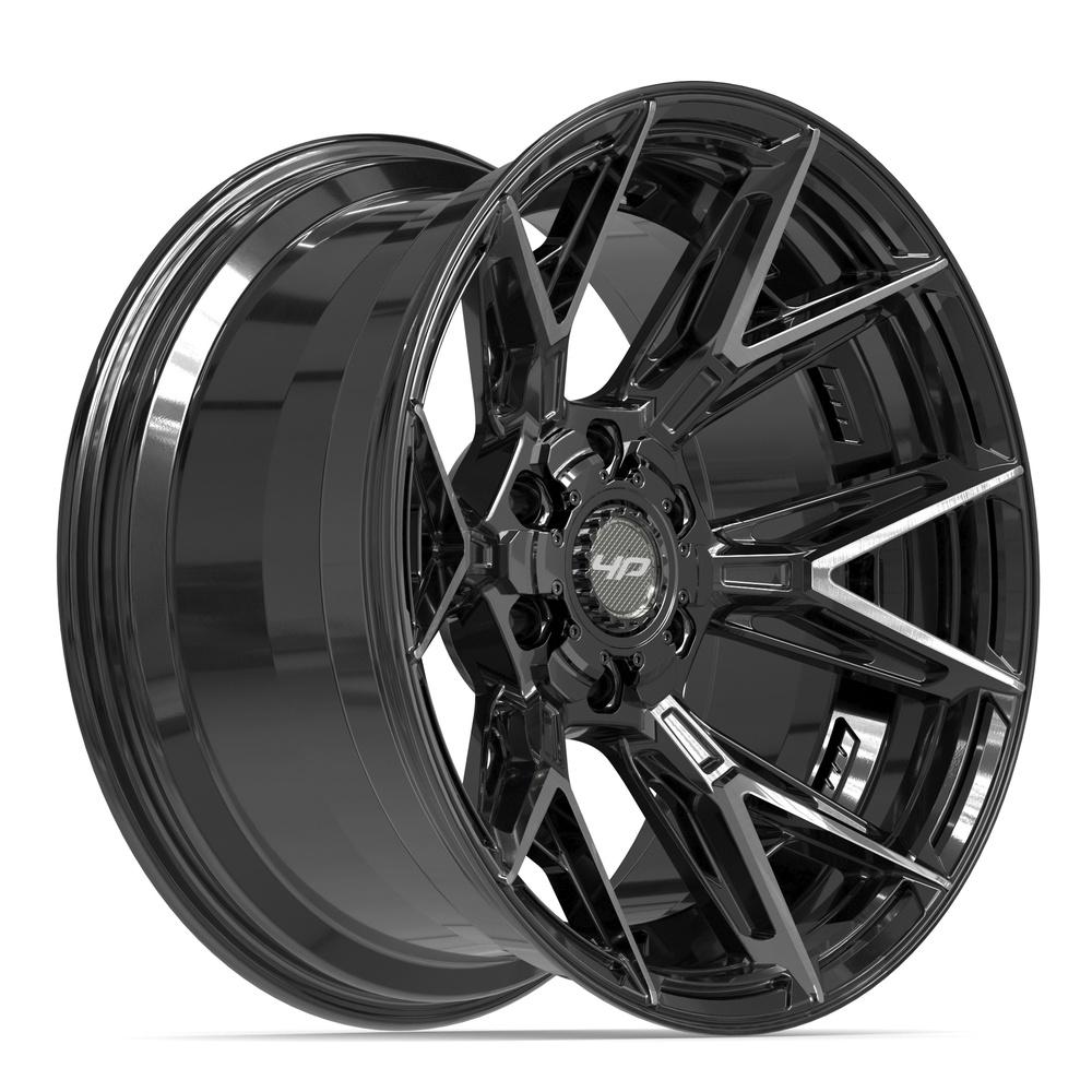 4PLAY 4P40 Wheels - Gloss Black Brushed with Tinted Clear